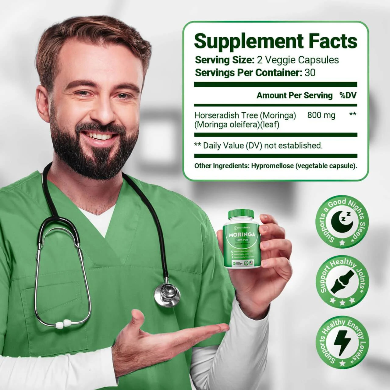 Verdora™️ Moringa Powder Capsules